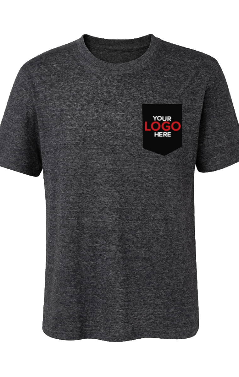 Blue Generation Your Logo Here Adult S/S Crew Neck Triblend T-Shirt-BG7306H