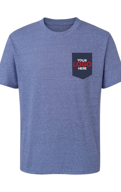 Blue Generation Your Logo Here Adult S/S Crew Neck Triblend T-Shirt-BG7306H