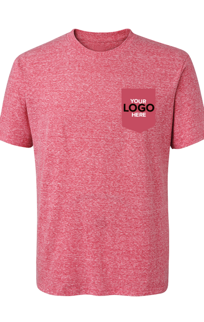 Blue Generation Your Logo Here Adult S/S Crew Neck Triblend T-Shirt-BG7306H