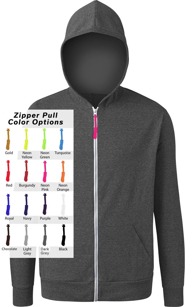 Blue Generation Custom Zipper Pull Triblend Hoodie-BG7308B