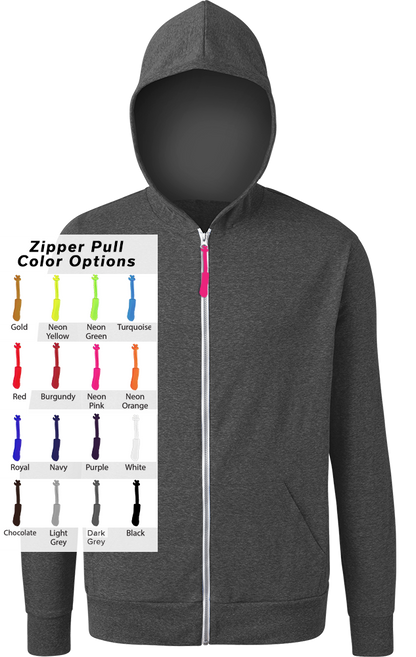 Blue Generation Custom Zipper Pull Triblend Hoodie-BG7308B