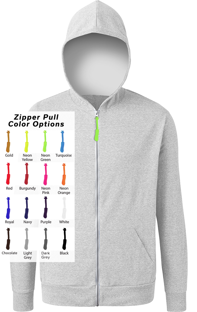 Blue Generation Custom Zipper Pull Triblend Hoodie-BG7308B