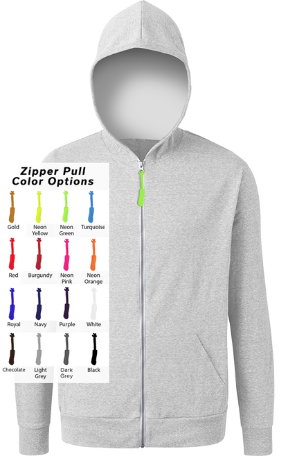 Blue Generation Custom Zipper Pull Triblend Hoodie-BG7308B