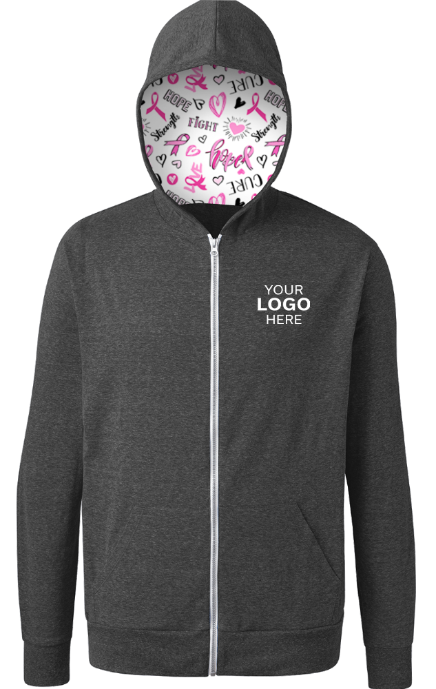 Blue Generation BCA Tri-blend Zip-front Hoodie-BG7308HC