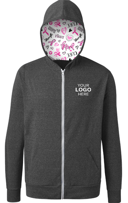 Blue Generation BCA Tri-blend Zip-front Hoodie-BG7308HC