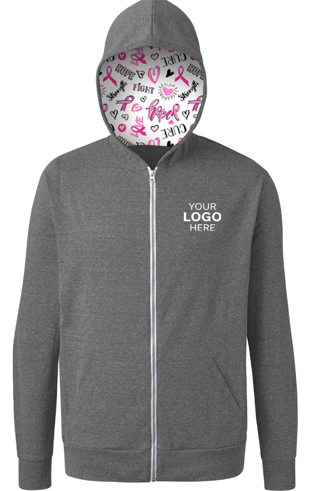 Blue Generation BCA Tri-blend Zip-front Hoodie-BG7308HC