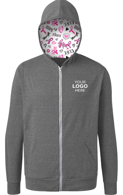 Blue Generation BCA Tri-blend Zip-front Hoodie-BG7308HC