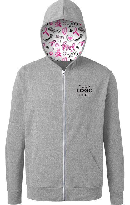 Blue Generation BCA Tri-blend Zip-front Hoodie-BG7308HC