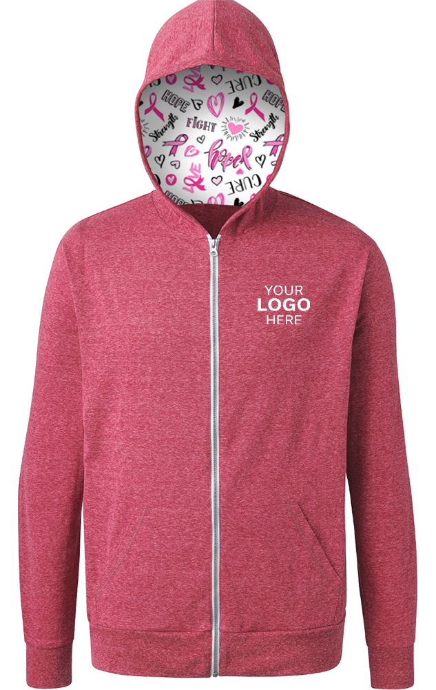 Blue Generation BCA Tri-blend Zip-front Hoodie-BG7308HC