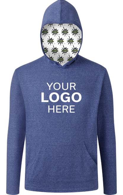 Blue Generation Your Logo Here Triblend Pullover Hoodie-BG7309H