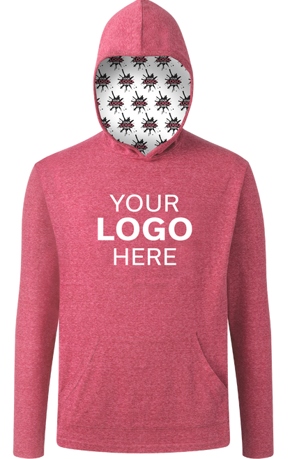 Blue Generation Your Logo Here Triblend Pullover Hoodie-BG7309H