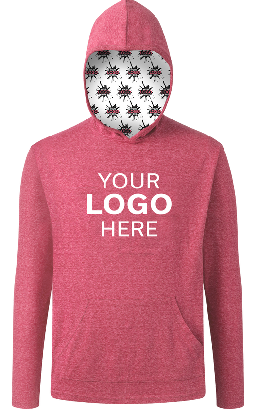 Blue Generation Your Logo Here Triblend Pullover Hoodie-BG7309H