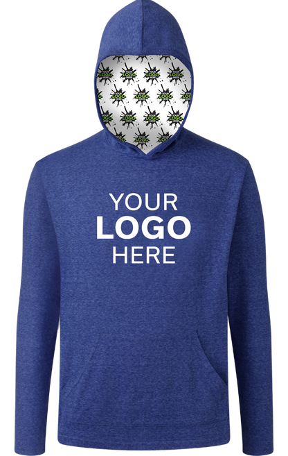 Blue Generation Your Logo Here Triblend Pullover Hoodie-BG7309H