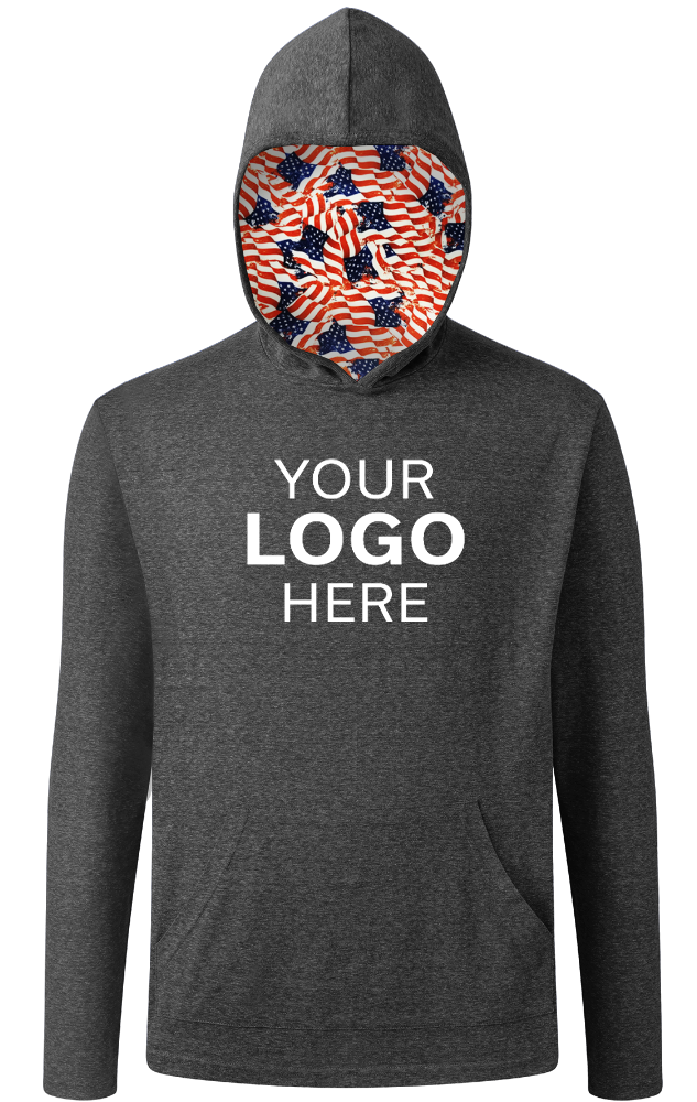 Blue Generation Americana Adult Triblend Pullover Hoodie-47.50 47.50 47.50 47.50 47.50 49.50 53.50 55.50