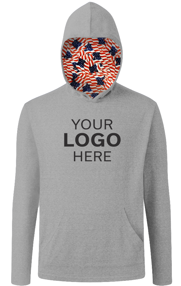 Blue Generation Americana Adult Triblend Pullover Hoodie-47.50 47.50 47.50 47.50 47.50 49.50 53.50 55.50