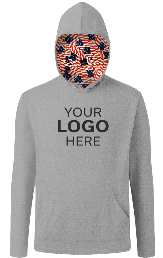 Blue Generation Americana Adult Triblend Pullover Hoodie-47.50 47.50 47.50 47.50 47.50 49.50 53.50 55.50