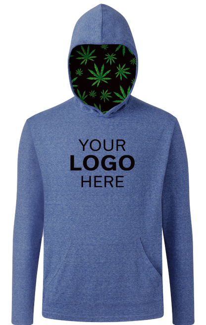 Blue Generation Cannabis Adult Triblend Pullover Hoodie-BG7309HW