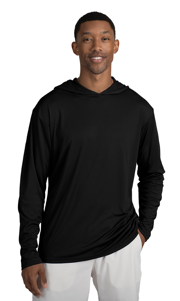 Blue Generation Adult Long Sleeve Hooded Tee-BG7310
