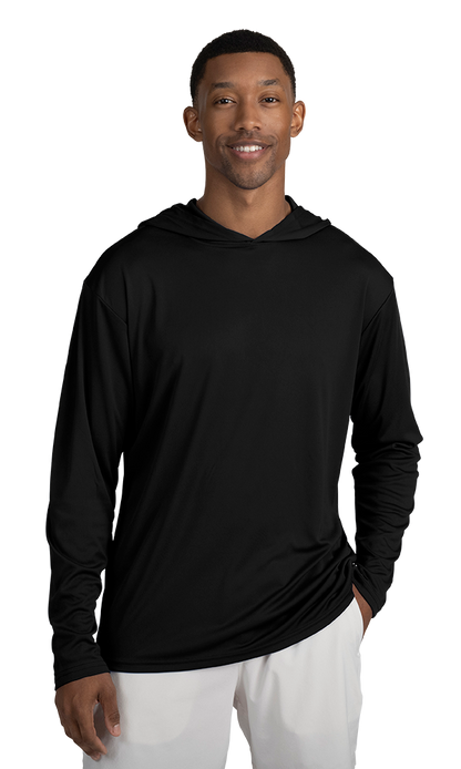 Blue Generation Adult Long Sleeve Hooded Tee-BG7310