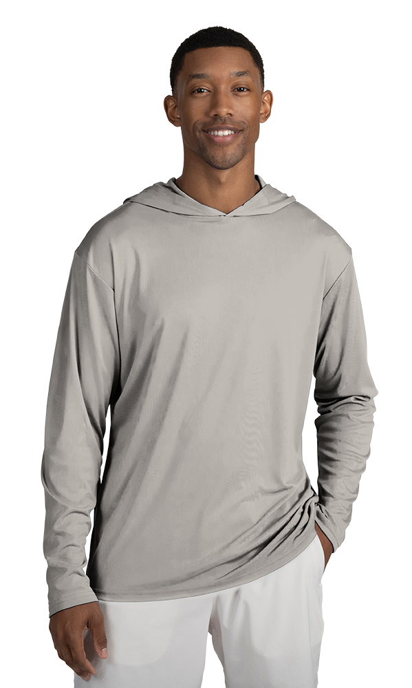 Blue Generation Adult Long Sleeve Hooded Tee-BG7310