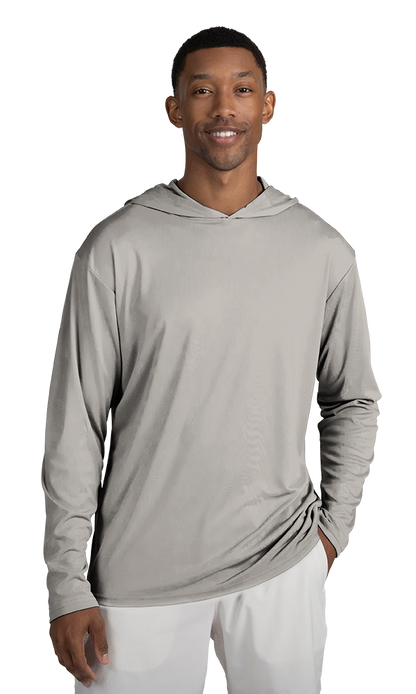 Blue Generation Adult Long Sleeve Hooded Tee-BG7310