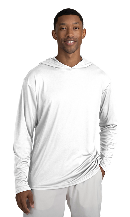 Blue Generation Adult Long Sleeve Hooded Tee-BG7310