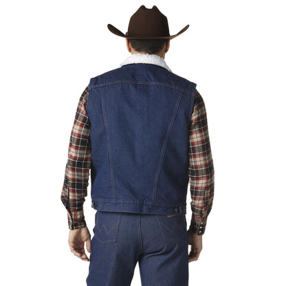 Wrangler® Sherpa Lined Denim Vest - Prewashed