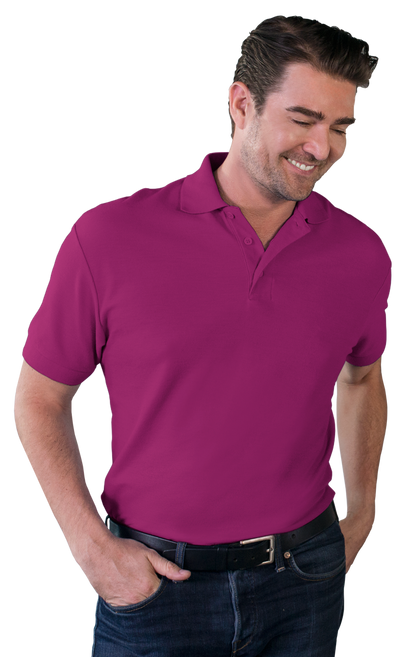 Blue Generation Men's Soft Touch Short-Sleeve Pique Polo-BG7500