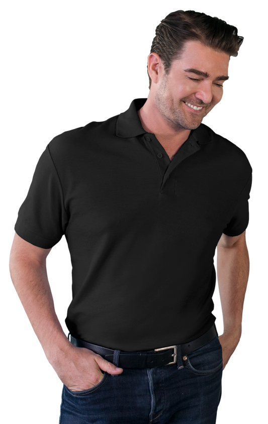 Blue Generation Men's Soft Touch Short-Sleeve Pique Polo-BG7500 - Basics Clothing Store