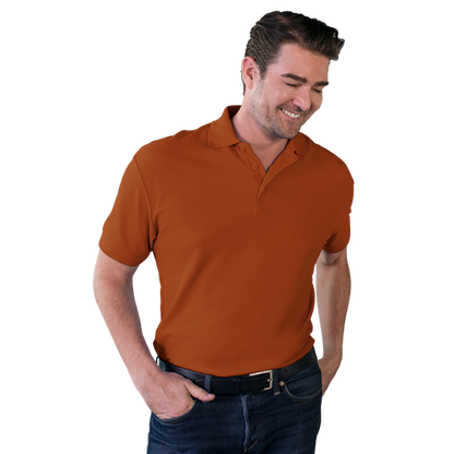 Blue Generation Men's Soft Touch Short-Sleeve Pique Polo-BG7500