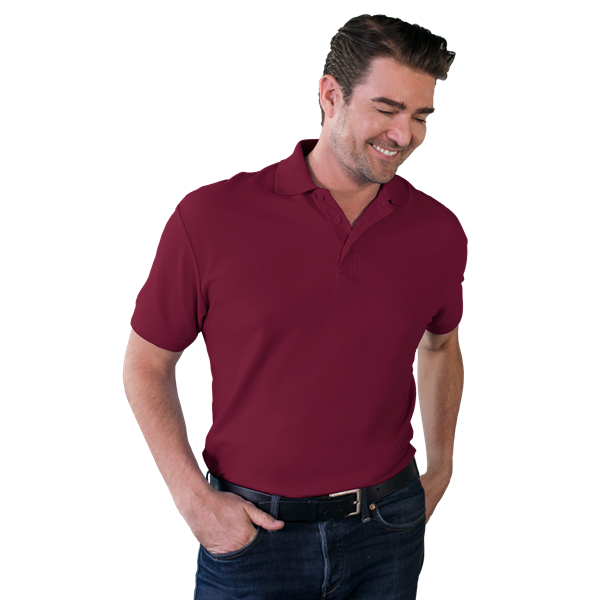 Blue Generation Men's Soft Touch Short-Sleeve Pique Polo-BG7500