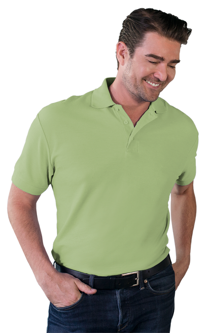 Blue Generation Men's Soft Touch Short-Sleeve Pique Polo-BG7500