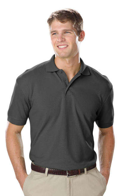 Blue Generation Men's Soft Touch Short-Sleeve Pique Polo-BG7500