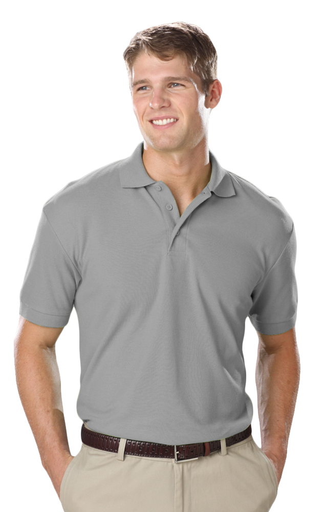 Blue Generation Men's Soft Touch Short-Sleeve Pique Polo-BG7500