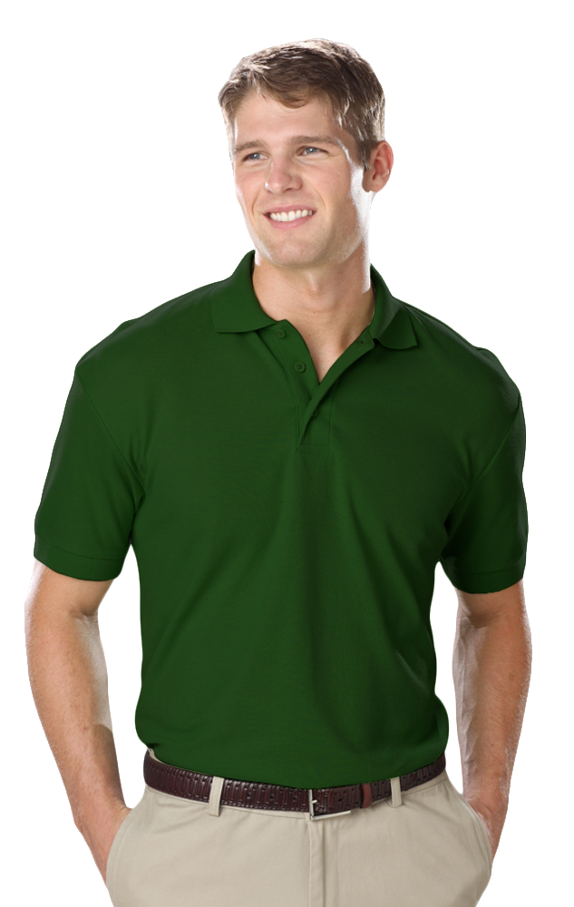 Blue Generation Men's Soft Touch Short-Sleeve Pique Polo-BG7500