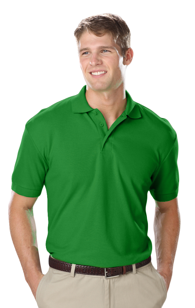 Blue Generation Men's Soft Touch Short-Sleeve Pique Polo-BG7500