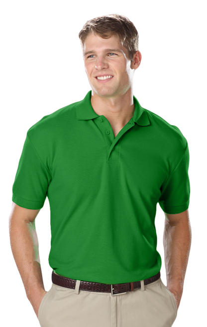Blue Generation Men's Soft Touch Short-Sleeve Pique Polo-BG7500