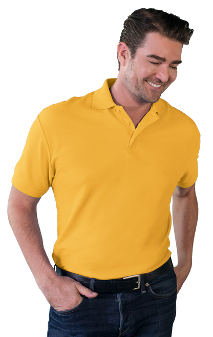 Blue Generation Men's Soft Touch Short-Sleeve Pique Polo-BG7500