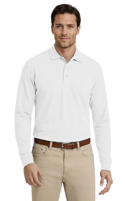 Blue Generation Men's Soft Touch L/S Polo-BG7502