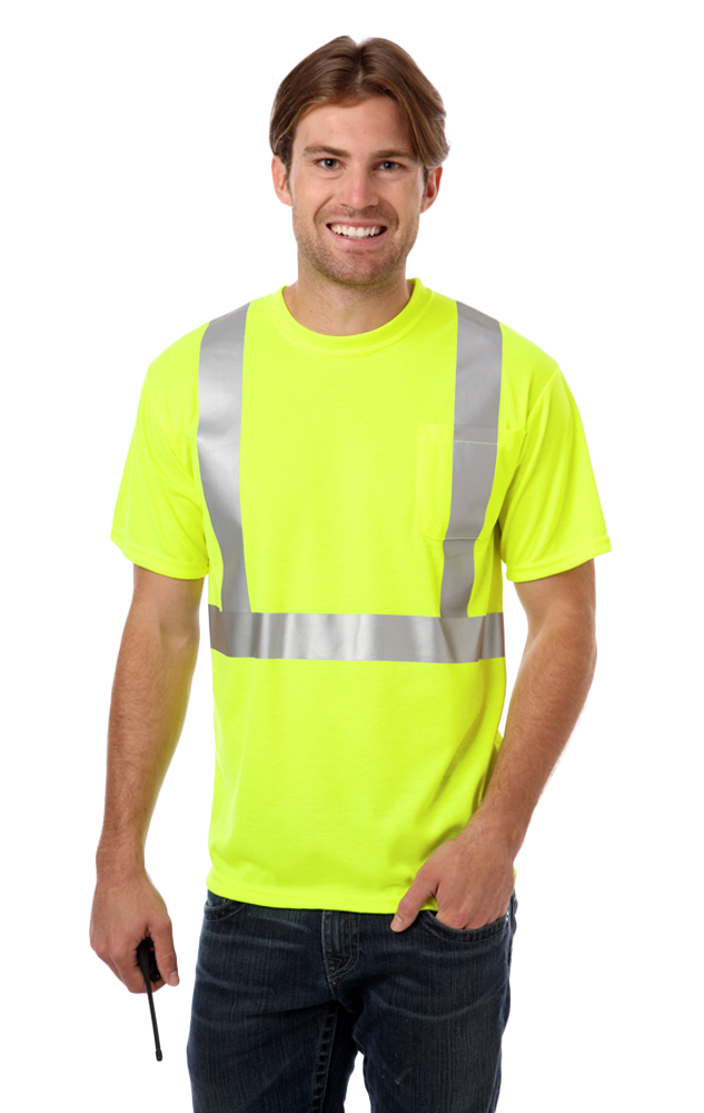 Blue Generation Adult Hi-Visibility Tee with Reflective Tape