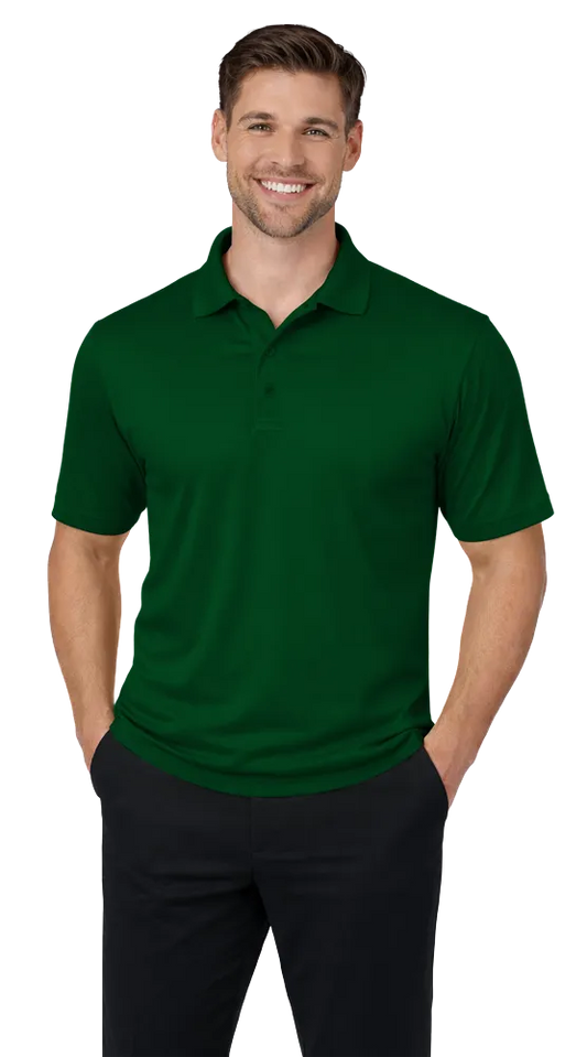 Blue Generation Men's Avenger Short-Sleeve Polo-BG7600 -Hunter