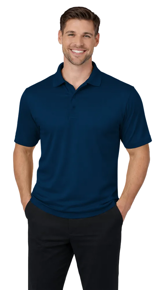 Blue Generation Men's Avenger Short-Sleeve Polo-BG7600-Mens Tall -Navy