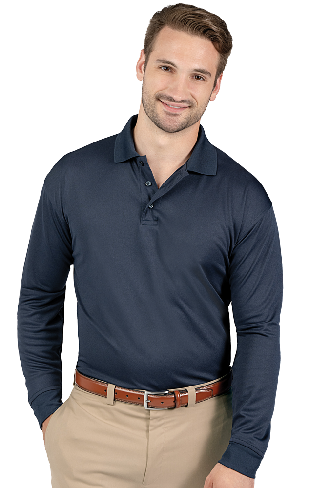 Blue Generation Adult Avenger L/S Polo