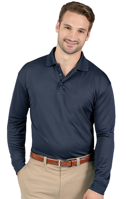 Blue Generation Adult Avenger L/S Polo