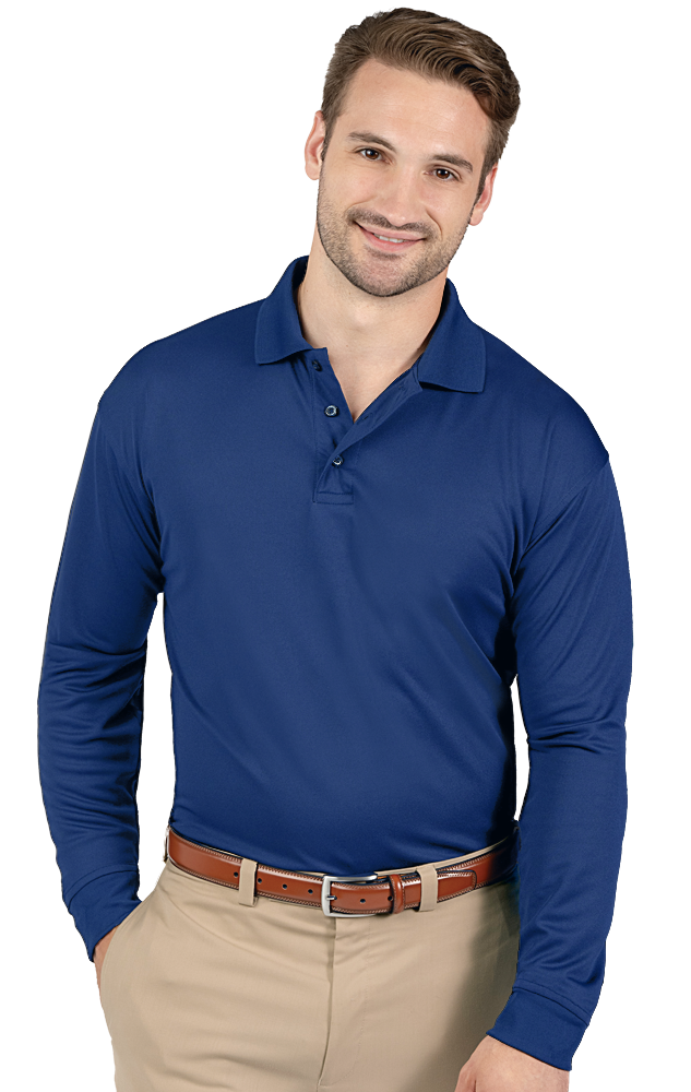 Blue Generation Adult Avenger L/S Polo