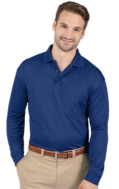 Blue Generation Adult Avenger L/S Polo