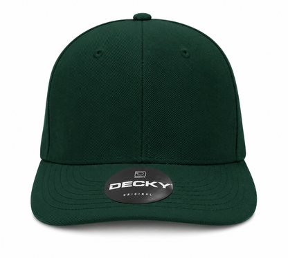 Decky 6 Panel Mid Profile Structured Acrylic/Polyester Cap #207