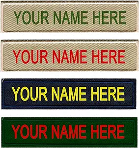 Embroidered Name Tag - Including Sewing