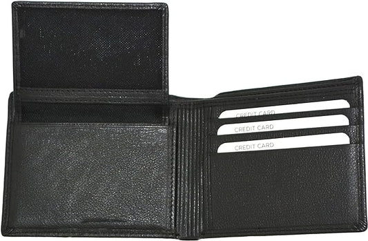 U.S. Marine Corps Cowhide Leather Black Bifold Wallet