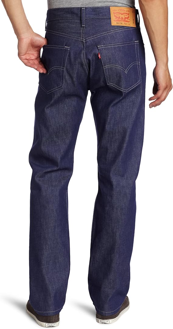 Discontinued  Levi's Men's 501 Original Shrink to Fit Jeans, Cobalt Blue Rigid STF (00501-1402)